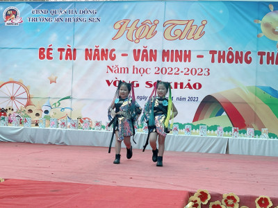 TRƯỜNG MN HƯƠNG SEN TỔ CHỨC HỘI THI " BÉ TÀI NĂNG-VĂN MINH-THÔNG THÁI"