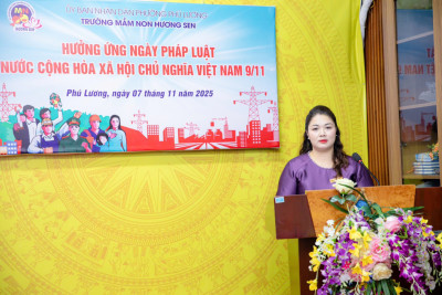 TỔ CHỨC LỄ HƯỞNG ỨNG “NGÀY PHÁP LUẬT NƯỚC CỘNG HÒA XÃ HỘI CHỦ NGHĨA VIỆT NAM” NĂM 2025