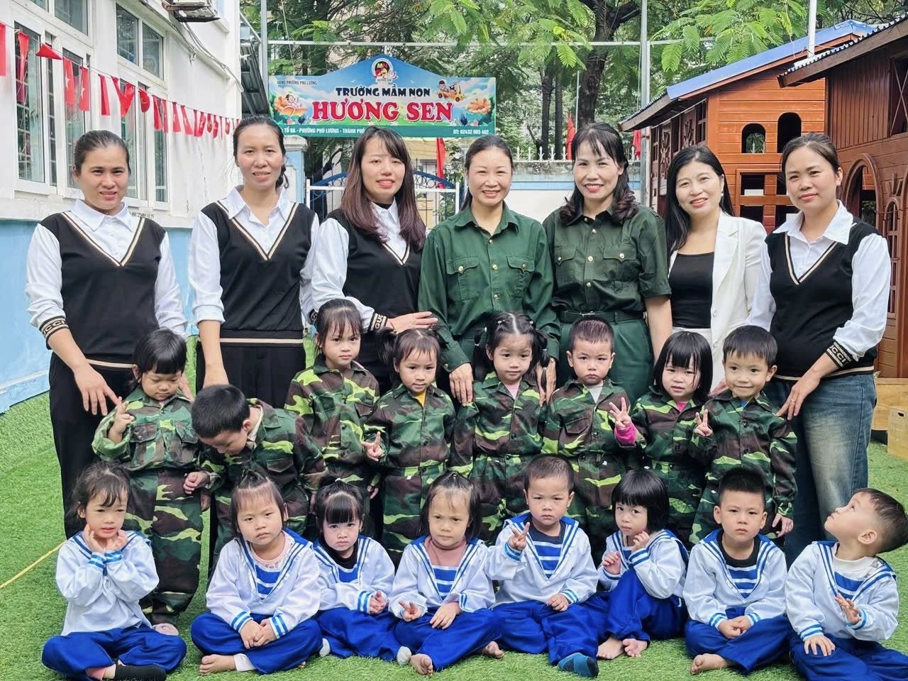 🧡 HOẠT ĐỘNG PTTC: CHẠY THEO ĐƯỜNG DÍCH DẮC CỦA CÁC CHÚ BỘ ĐỘI NHÍ – LỚP 3-4 TUỔI TRƯỜNG MẦM NON HƯƠNG SEN 🧡